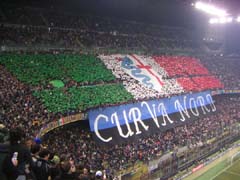 Grande coreografia in curva nord!